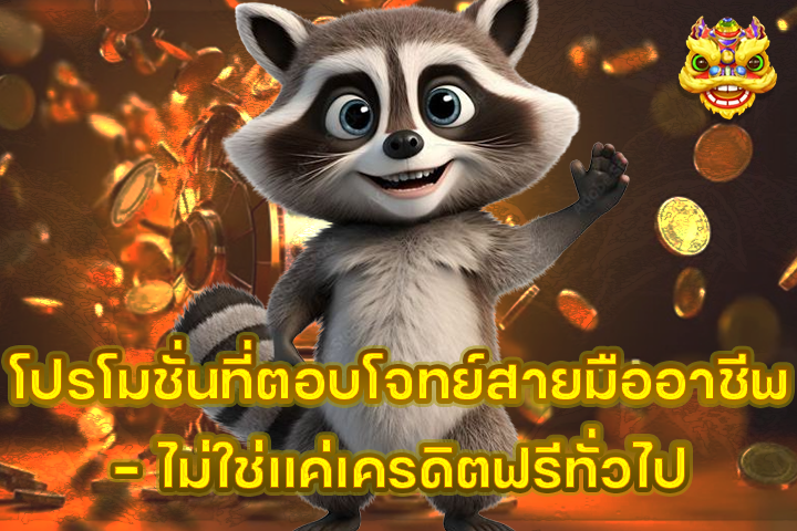 โปรโมชั่นที่ตอบโจทย์สายมืออาชีพ – ไม่ใช่แค่เครดิตฟรีทั่วไป