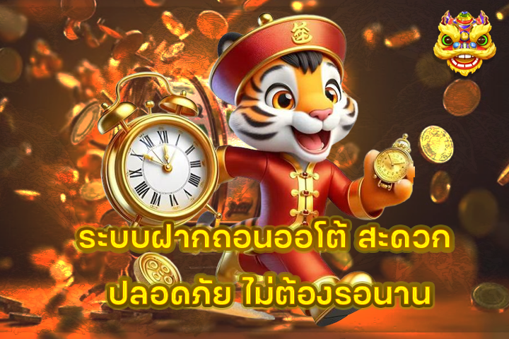 ระบบฝากถอนออโต้ สะดวก ปลอดภัย ไม่ต้องรอนาน