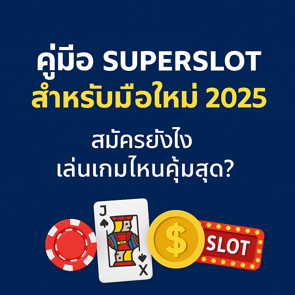 คู่มือ Superslot สำหรับมือใหม่ 2025 | สมัครยังไง เล่นเกมไหนคุ้มสุด?