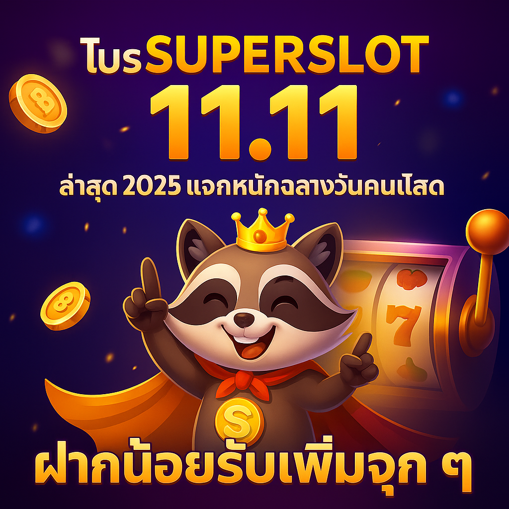 โปร Superslot 11.11 ล่าสุด 2025 แจกหนักฉลองวันคนโสด ฝากน้อยรับเพิ่มจุก ๆ